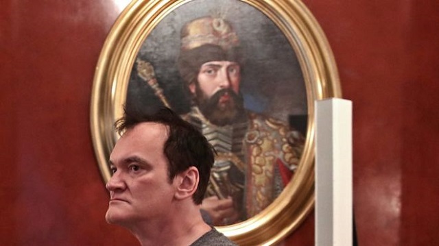 Квентин Тарантино на экскурсии в Кремле