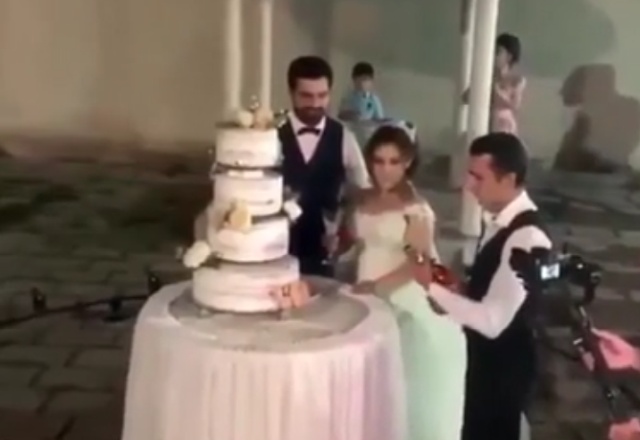 Эффектный трюк на свадьбе