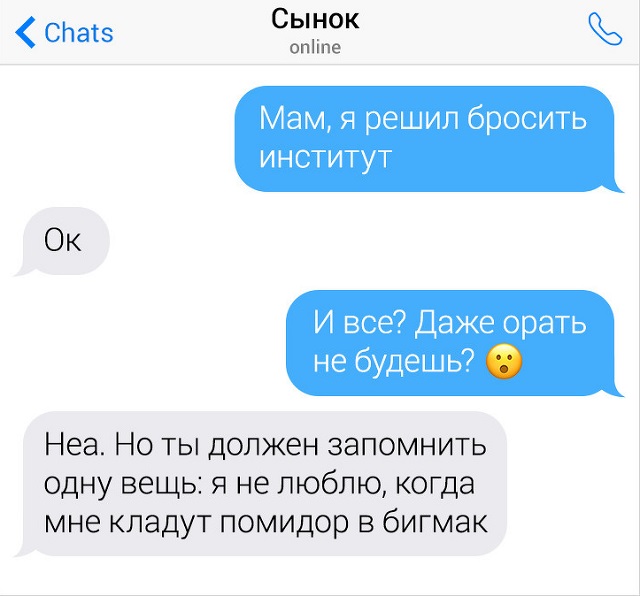 Переписки с родителями, которые знают толк в сарказме