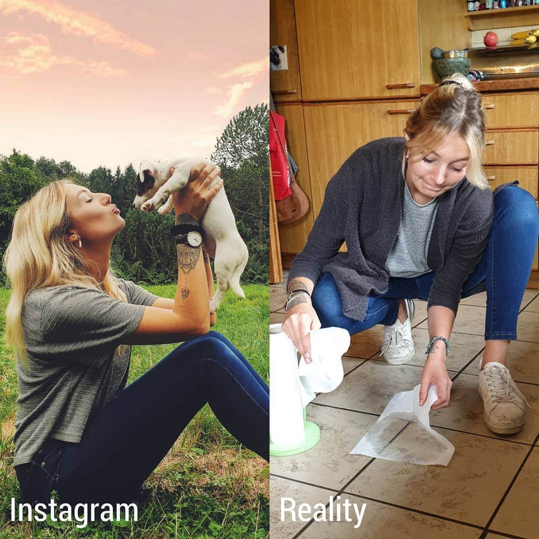 Девушка из Швейцарии сравнила обычную жизнь и то, какой её показывают в Инстаграме Всячина