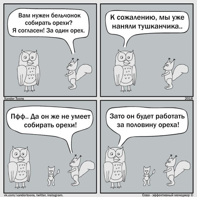 Российский художник рисует смешные комиксы о суровых руководителях