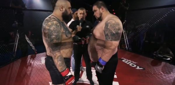 Денис Вильданов - 212-килограммовый боец MMA "уничтожил" оппонента за 20 секунд