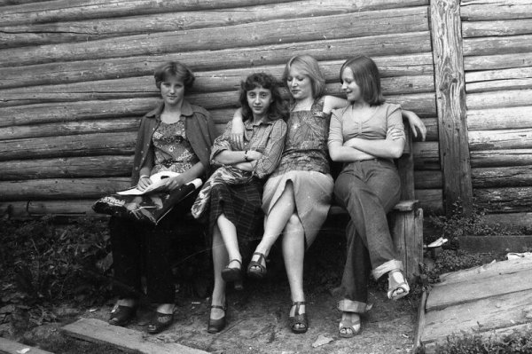 Советская деревня разное время