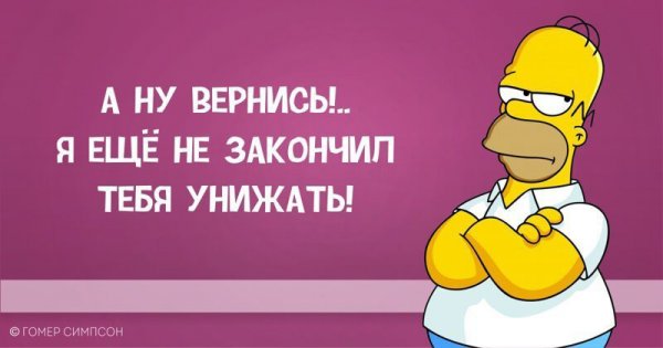 Гомер Симпсон и его фразы, наполненные сарказмом, глупостью и чем-то жёлтым