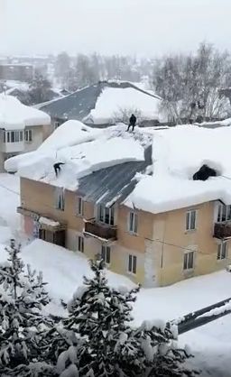 Снег на крыше и ТБ