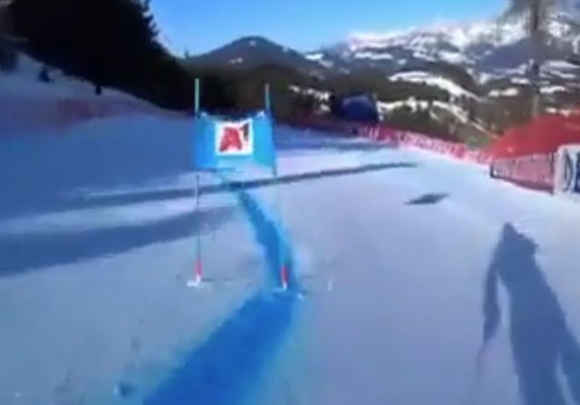 Профессиональный лыжник показал, как выглядит скоростной спуск от первого лица