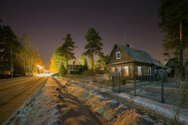 Просто красиво. Ночные деревенские фото 