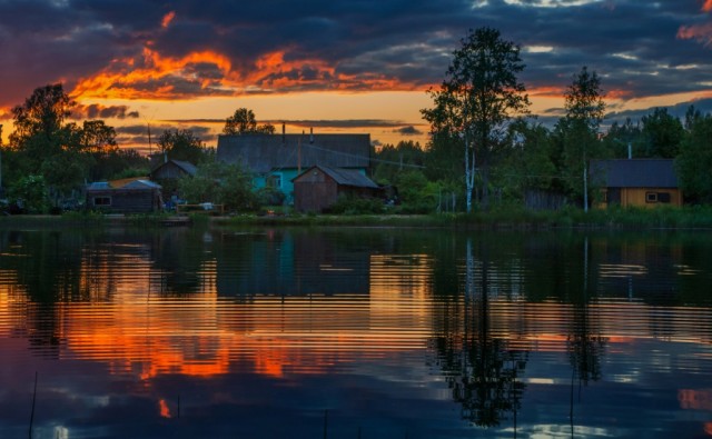 Просто красиво. Ночные деревенские фото 