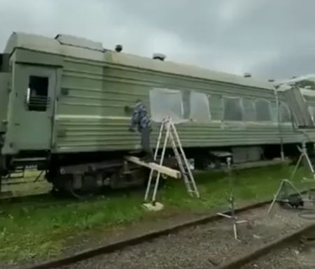 Как происходит съёмка сцены движущегося поезда⁠⁠