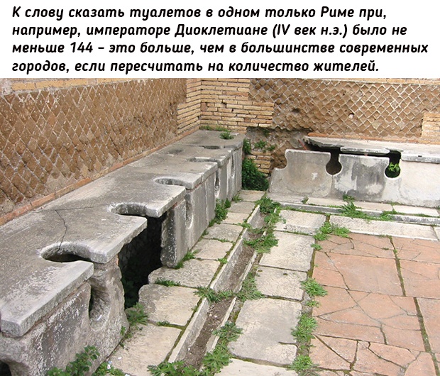 Римские общественные туалеты 