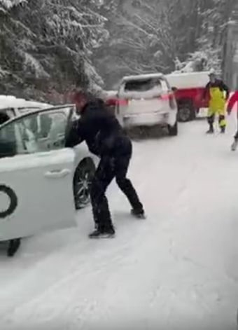 Тем временем в Словакии на дорогах