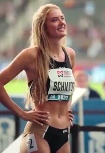 Немецкую бегунью Алису Шмидт спортивные издания признали самой сексуальной спортсменкой мира 2023г.