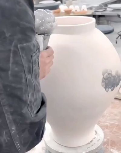 Декорирование керамики пузырями