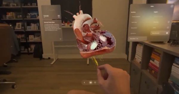 Вот как выглядит визуализация изучения работы сердца в очках от Apple