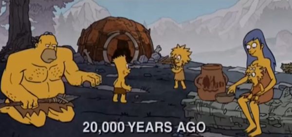 Симпсоны 20 тысяч лет назад