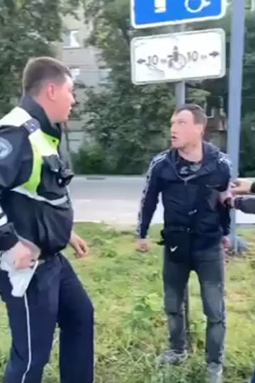 Арзамас. Дебошир против ДПС