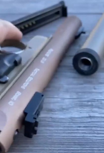 Практически бесшумная стрельба из мелкокалиберного пистолета Ruger 22⁠⁠