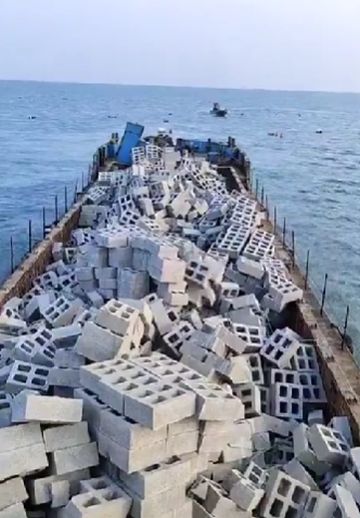 Создание искусственных рифов в океане