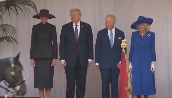 Конь из почётного караула совершил акт дефекации прямо на глазах у Трампа и короля Великобритании Карла III