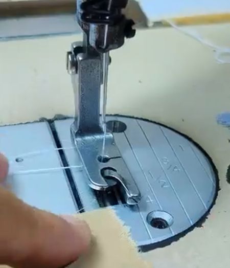 Обработка краев ткани швейной машинкой