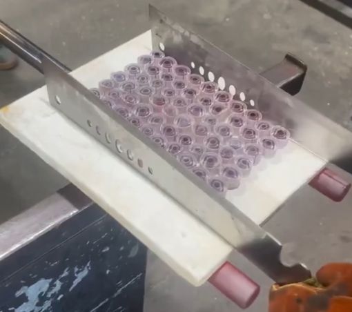 Изготовление стеклянной вазы в технике миллефиори⁠⁠