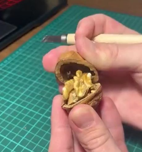 Изготовление окарины из грецкого ореха⁠⁠