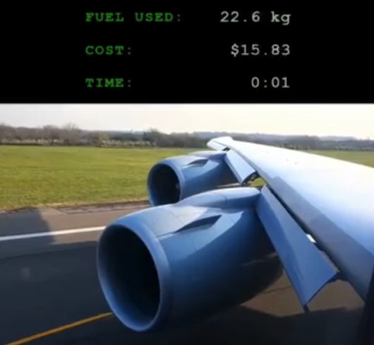 Расход топлива Boeing B747-8 при взлете