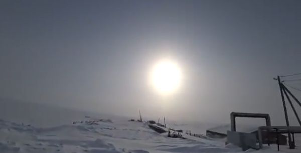 Тоннель в вечной мерзлоте более 1500м длиной.