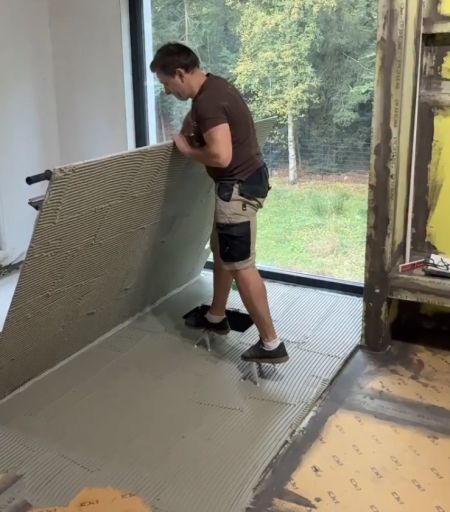 Укладка крупноформатной плитки