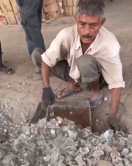 Процесс производства винных бокалов