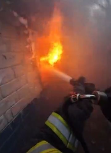 Работа пожарных