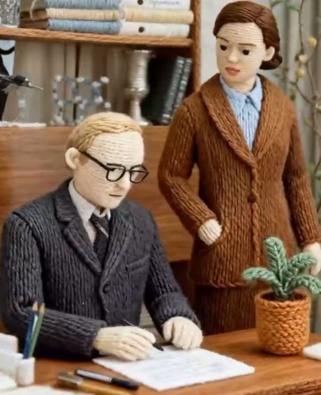 «Служебный роман» в вязаном формате