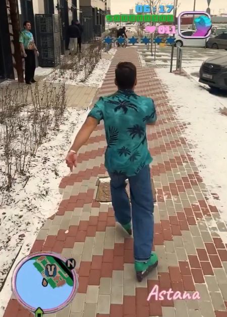 Ресторан из Астаны снял крутую рекламу в стиле GTA Vice City⁠⁠