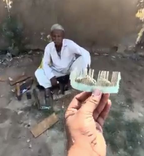 Пакистанская расческа ручной работы