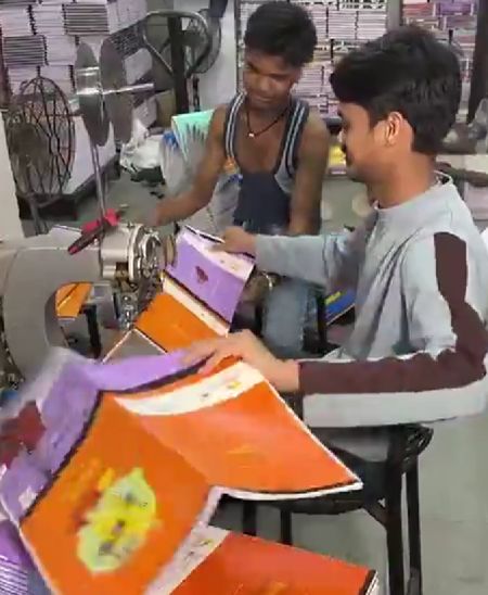 Производство тетрадей в линейку