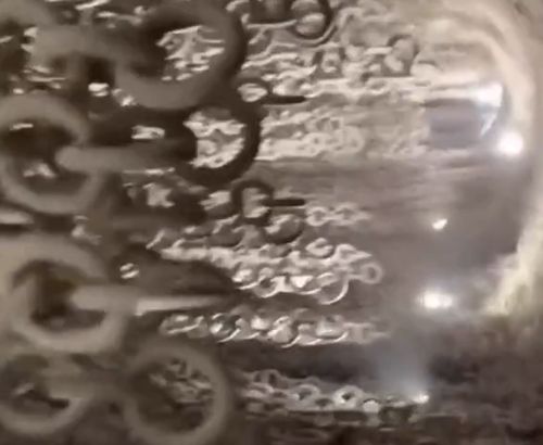 Ротационная печь изнутри