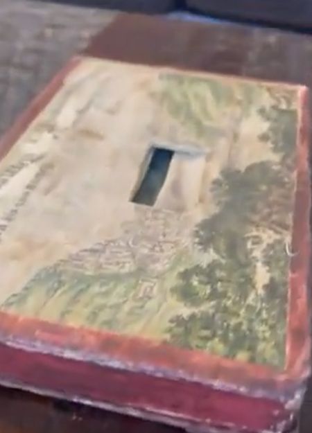 Книга XIX века, изображающая долину Рейна, создавая впечатление трехмерности и пространственной удаленности⁠⁠