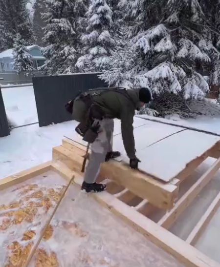 Скелет стены каркасника