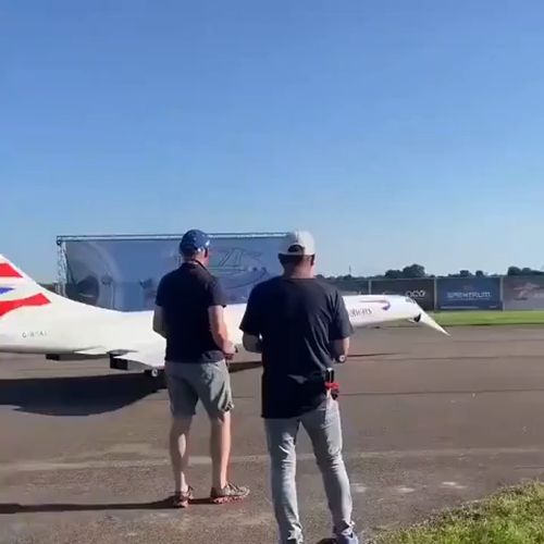 Самая большая RC-модель Конкорда