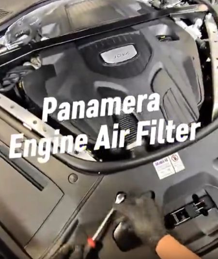 Замена фильтра на Panamera...