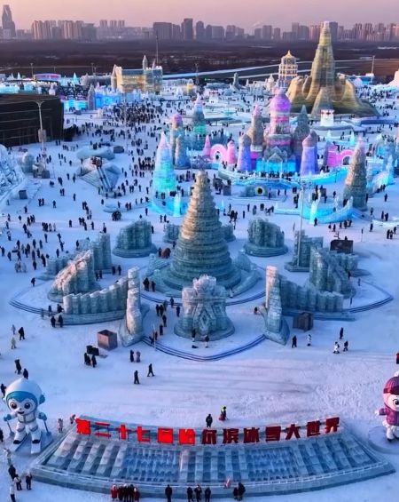Зимняя сказка в Китае: Харбинский ледяной фестиваль