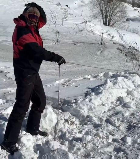 Активация снежной лавины