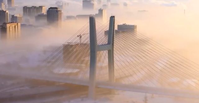 Новосибирск в объективе: аэросъемка города в экстремальные -40°C