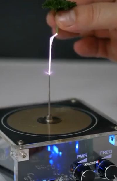 Катушка Тесла⁠⁠ и растения