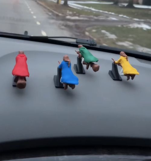 Трендовые фигурки Гарри Поттера на дефлектор автомобиля с эффектом полета