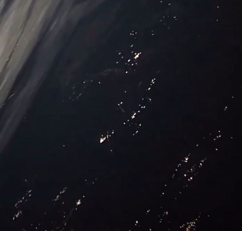 Вывод ракеты на орбиту съемка с МКС