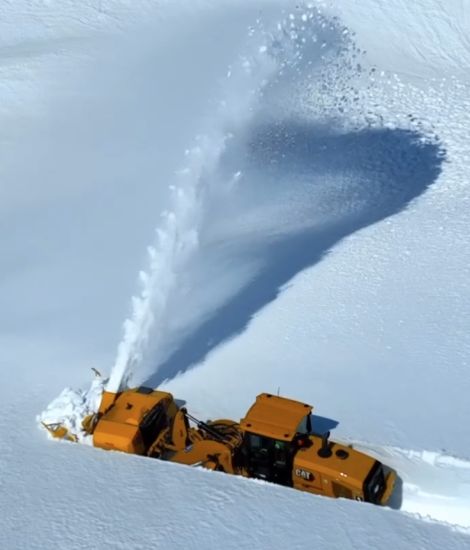 Коммуна Сирдал после снегопада