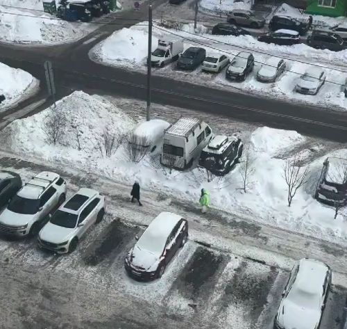 В Москве владельцы собак используют крышу магазина вместо прогулки во дворе