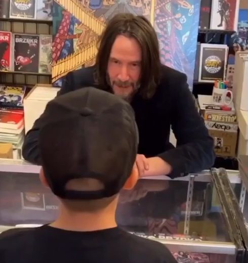 Мальчик встретил Киану Ривза