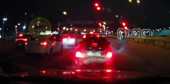 Неудачный дрифт в Казани закончился фиаско